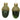 LEMAX - Box ghiande in vetro verde 3.5cm Cod. 012532