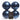 KAEMINGK - Box sfere in plastica blu 10cm Cod. 022186
