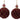 KAEMINGK - Sfera in velluto bordeaux 10cm Cod. 070932