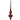 KAEMINGK - Puntale in vetro Bordeaux 26cm Cod. 113069