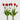 EDG - Tulipano Artificiale Rosso bouquet 40cm Cod. 214959,400