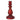 KAEMINGK - Candelabro natalizio rosso in vetro 22cm Cod. 708654