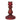 KAEMINGK - Candelabro in vetro rosso e oro 15cm Cod. 708655