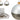 SFERA VETRO BIANCO/ORO 8CM 3AS