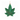 KURT ADLER - Foglia Cannabis natalizia 10cm Cod. C7591