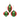 KURT ADLER - Sfere in vero rosso e verde 10cm Cod. F2398