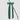 EDG - Fiocco velluto verde con clip 30cm Cod. 0116A700