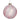 GOODWILL - Sfera rosa in vetro 10cm Cod. P31465