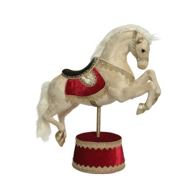 Statuina Cavallo Rossa H66cm Cod. 522847