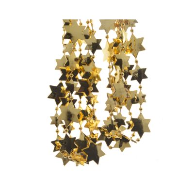 Ghirlanda oro con stelle 2,7mt Cod. 001311