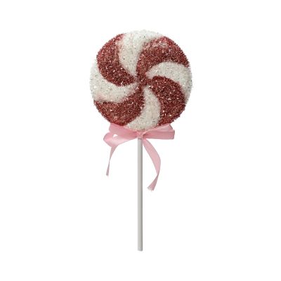 Lollipop Glitterato Rosa 30cm Cod. 029939