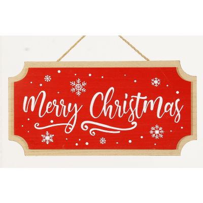 VETUR - Cartello "Merry Christmas" 35.5cm Cod. 13701
