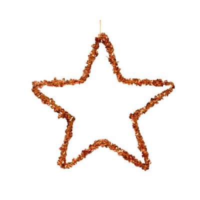 Appendino stella glitterata arancione Cod. 516549