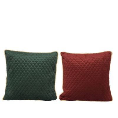 Cuscino Verde/Rosso 45x45x7cm Cod. 613220