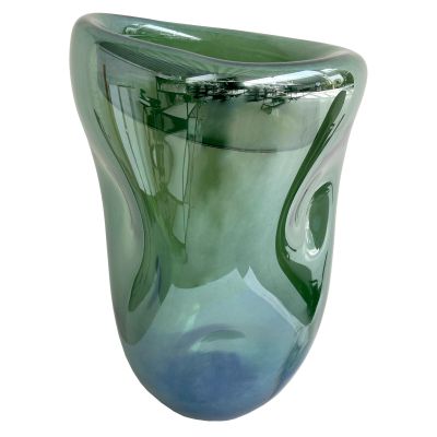 SHISHI - Vaso Verde Vetro Organico Cod. 61357