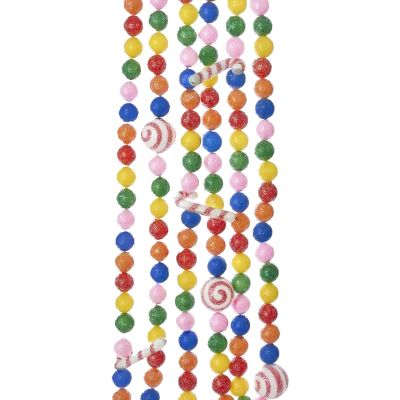KURT ADLER - Ghirlanda Multicolor con candy Cod. H2047-6FT