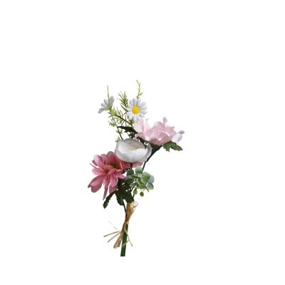 Bouquet ranuncolo, gerbera, papavero 32cm Cod. 808398