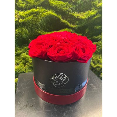 Box Rose Stabilizzate 12 Rose Rosse 20cm 