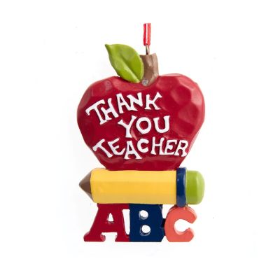 KURT ADLER - Appendino "THANK YOU TEACHER" Cod. J9011