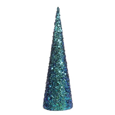 GOODWILL - Albero Natale blu con perline 46cm Cod. PL52606