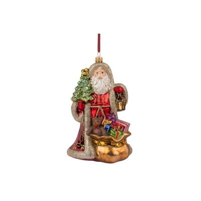 HURAS FAMILY - Babbo Natale con albero e sacco di Natale Cod. S494