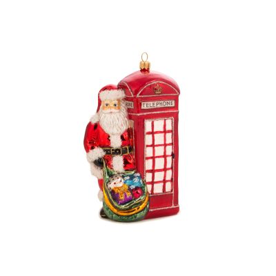 HURAS FAMILY - Babbo Natale con cabina telefonica Cod. S704