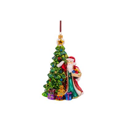HURAS FAMILY - Babbo Natale con albero di Natale Cod. S705