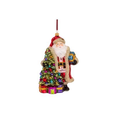 HURAS FAMILY - Babbo Natale con albero di Natale Cod. S790