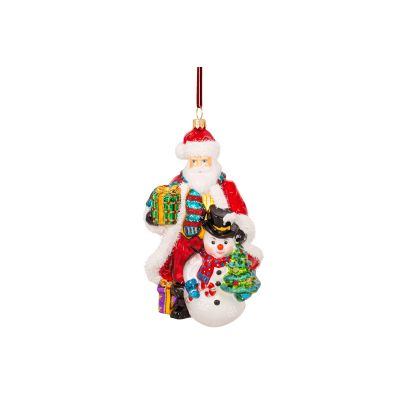 HURAS FAMILY - Babbo Natale con pupazzo di neve Cod. S962