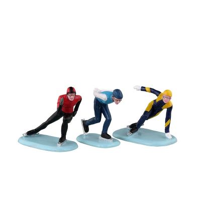 Speed Skaters Set Of 3 Cod. 32217
