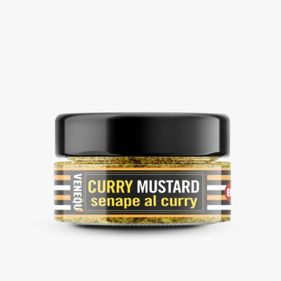 Venequ Curry Mustard 120Gr